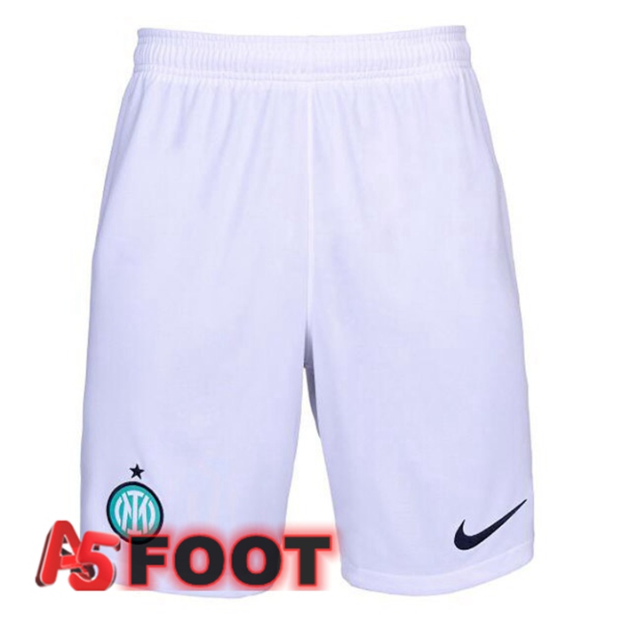 Short De Foot Inter Milan Exterieur Blanc 2022/2023