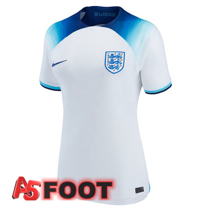 Maillot Equipe De Angleterre Femme Domicile Blanc Coupe du monde 2022
