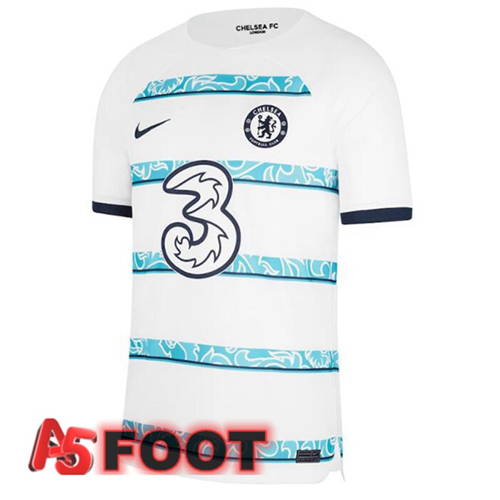Maillot Foot FC Chelsea Exterieur Blanc 2022/2023