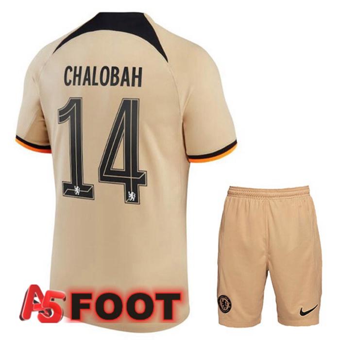 Maillot Foot FC Chelsea (CHALOBAH 14) Enfant Third Marron 2022/2023