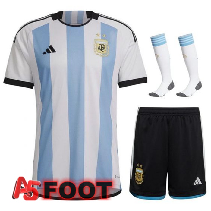 Ensemble Maillot Argentine Domicile (Short + Chaussettes) Coupe Du Monde 2022