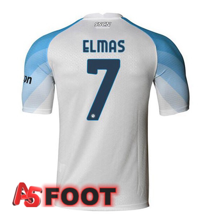 Maillot Foot SSC Naples (Elmas 7) Domicile Blanc 2022/2023