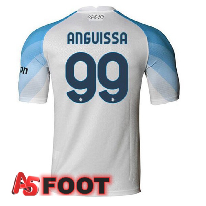 Maillot Foot SSC Naples (Anguissa 99) Domicile Blanc 2022/2023