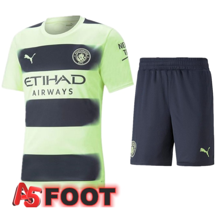 Ensemble Maillot Foot Manchester City Third + Short 2022/2023