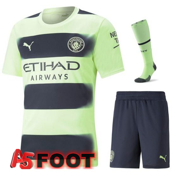 Ensemble Maillot Foot Manchester City Third (Short + Chaussettes) 2022/2023