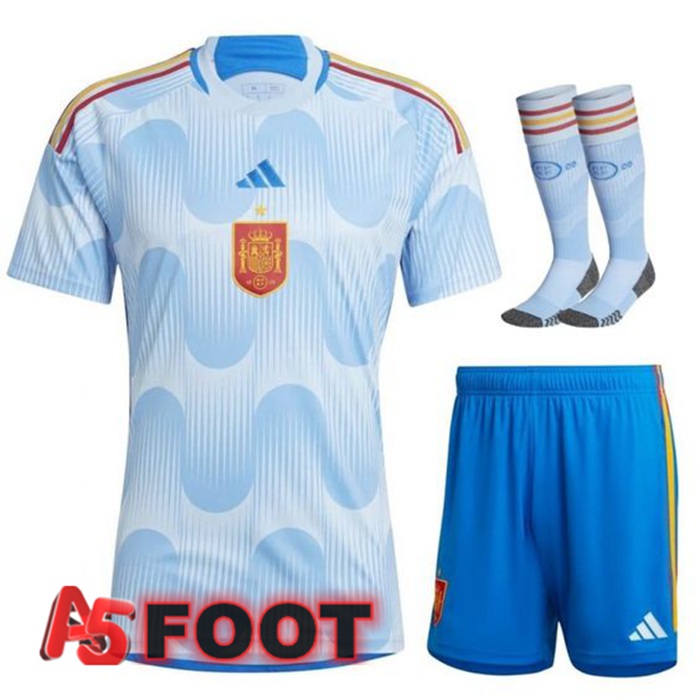 Ensemble Maillot Equipe De Espagne Exterieur (Short + Chaussettes) 2022/2023