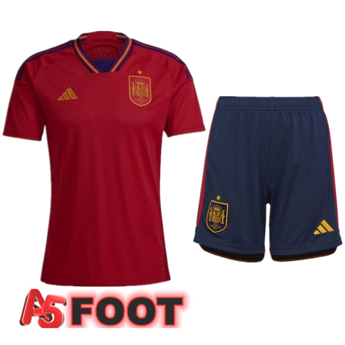 Ensemble Maillot Equipe De Espagne Domicile + Short 2022/2023