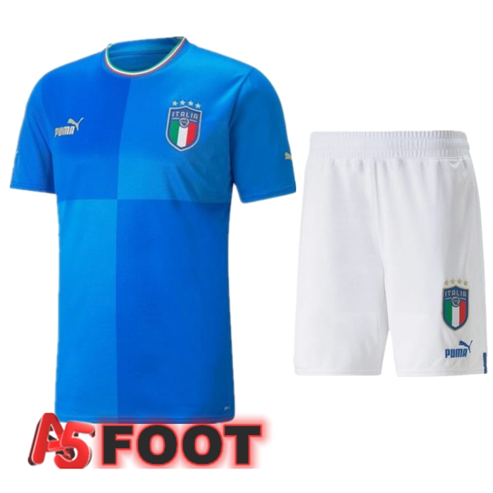 Ensemble Maillot Equipe De Italie Domicile + Short Coupe Du Monde 2022