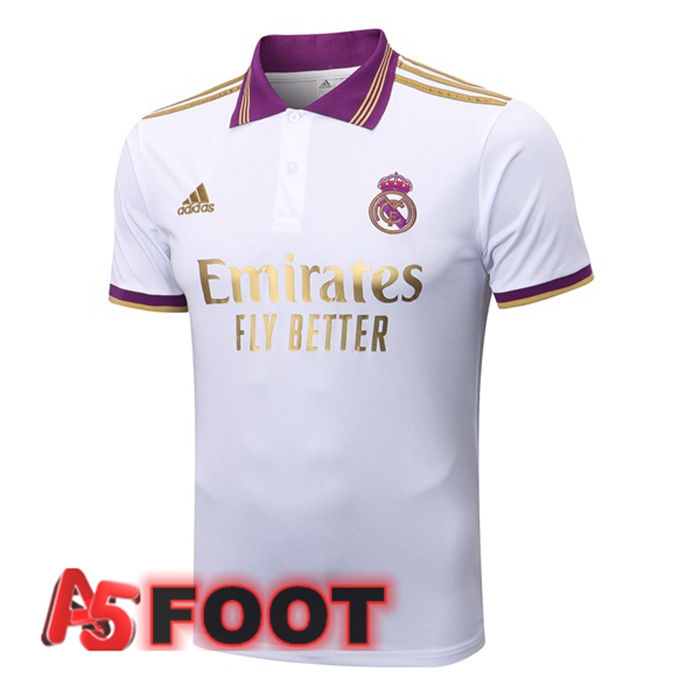 Polo Foot Real Madrid Blanc 2022/2023