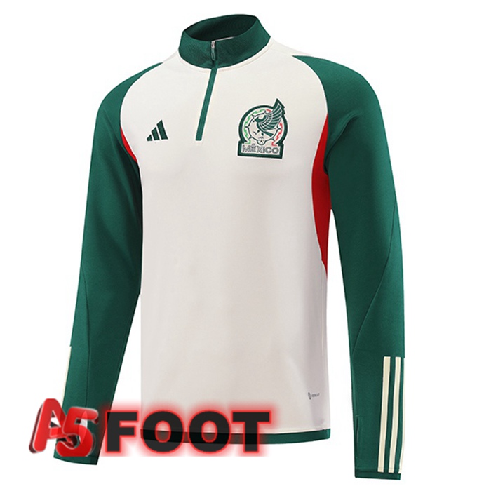 Training Sweatshirt Mexique Blanc Vert 2022/2023