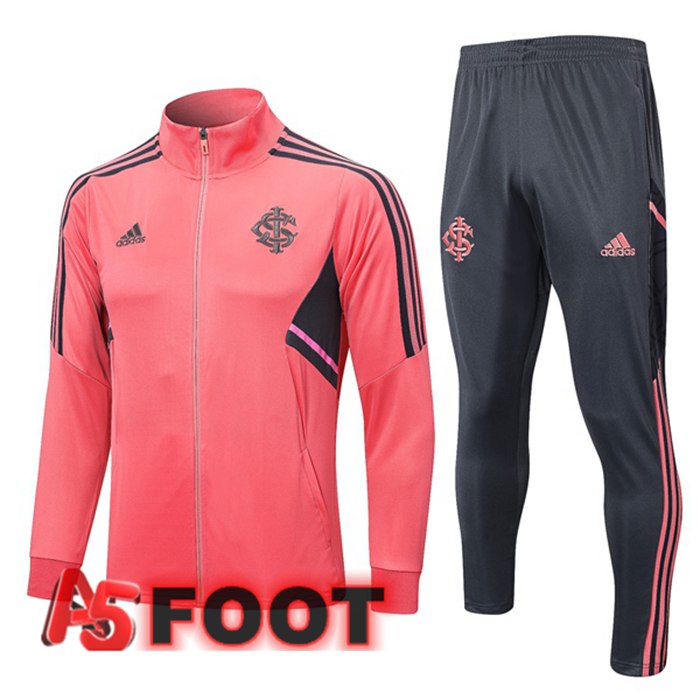 Ensemble Veste Survetement de Foot SC Internacional Rose 2022/2023