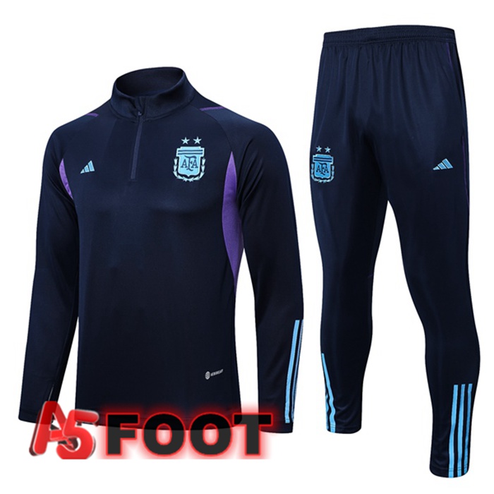 Ensemble Survetement De Foot Argentine Bleu Royal 2022/2023