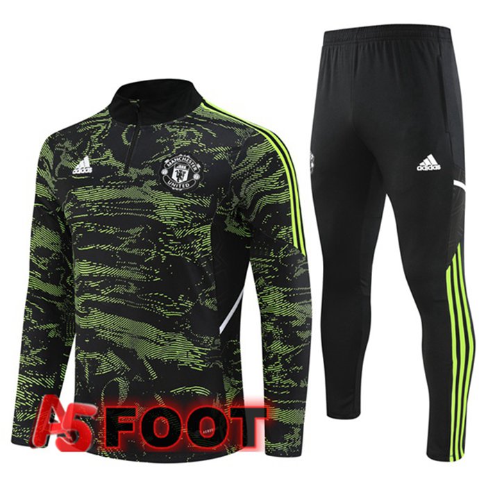 Ensemble Survetement De Foot Manchester United Vert 2022/2023