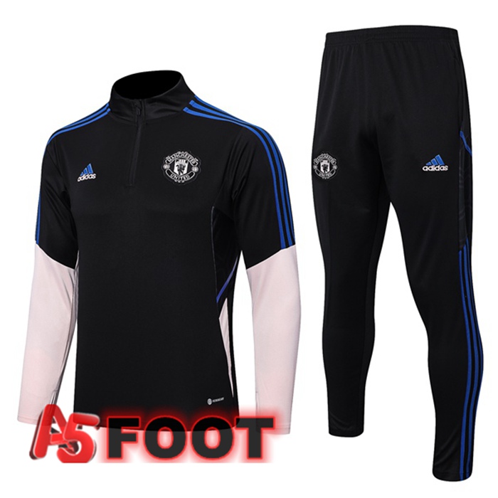 Ensemble Survetement De Foot Manchester United Noir 2022/2023