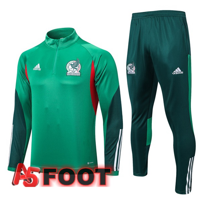 Ensemble Survetement De Foot Mexique Vert 2022/2023