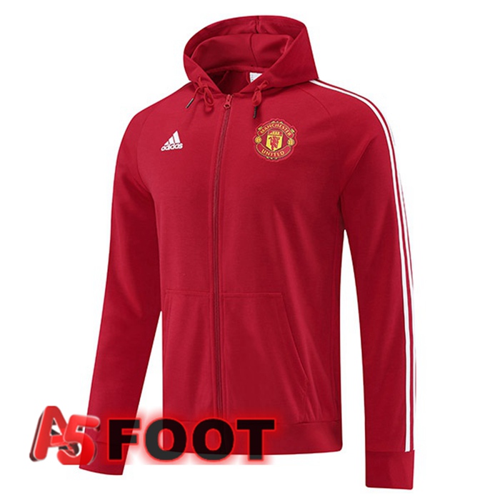 Veste A Capuche Manchester United Rouge 2022/2023