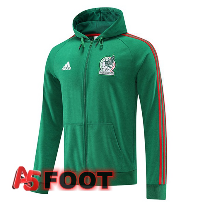 Veste A Capuche Mexique Vert 2022/2023