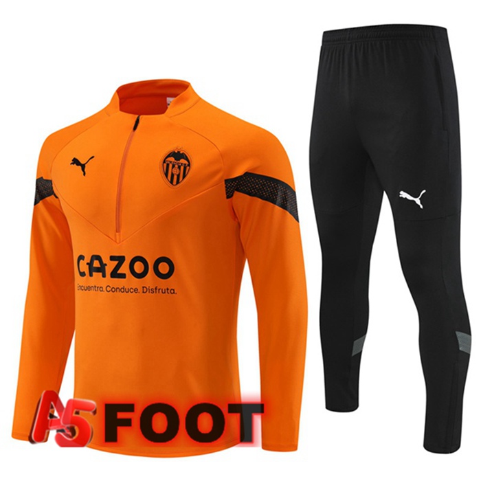 Ensemble Survetement De Foot Valencia CF Orange 2022/2023