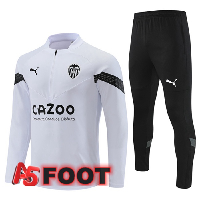 Ensemble Survetement De Foot Valencia CF Blanc 2022/2023