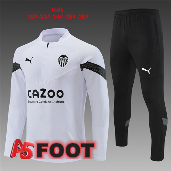 Ensemble Survetement De Foot Valencia CF Enfant Blanc 2022/2023