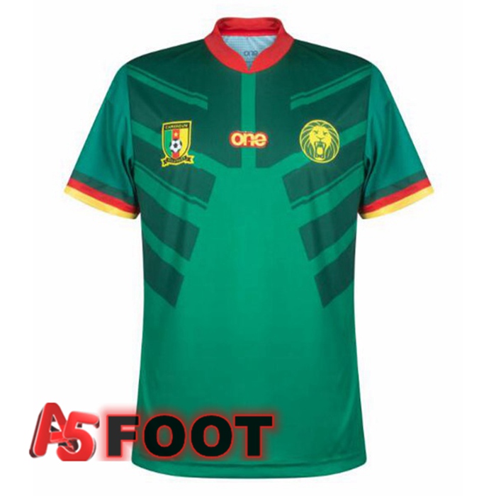 Maillot Foot Equipe De Cameroun Domicile Vert Coupe du monde 2022