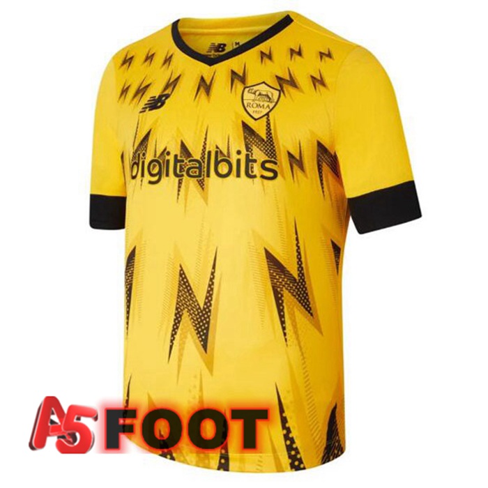 Maillot De Foot AS Roma Jaune 2022/2023