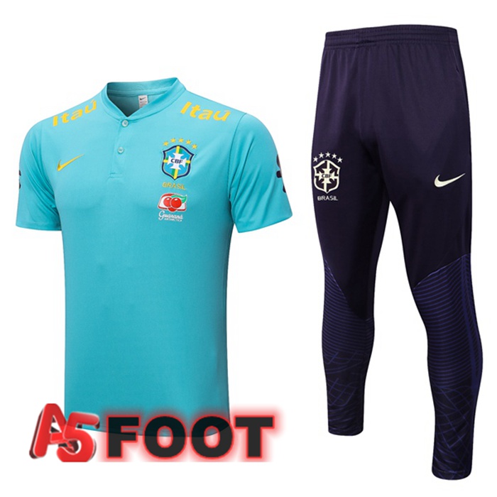 Polo Foot Bresil + Pantalon Bleu 2022/2023