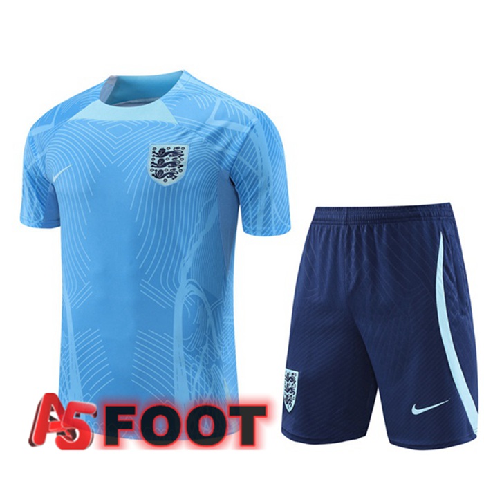 Training T-Shirts Angleterre + Shorts Bleu 2022/2023