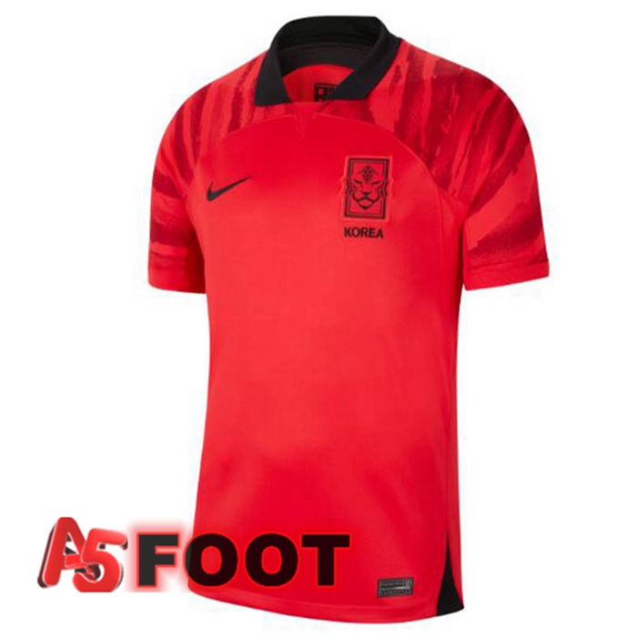 Maillot Foot Equipe De Coree Domicile Rouge 2022/2023