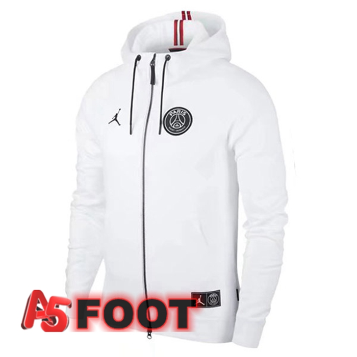 Veste A Capuche JORDAN Paris PSG Blanc 2022/2023