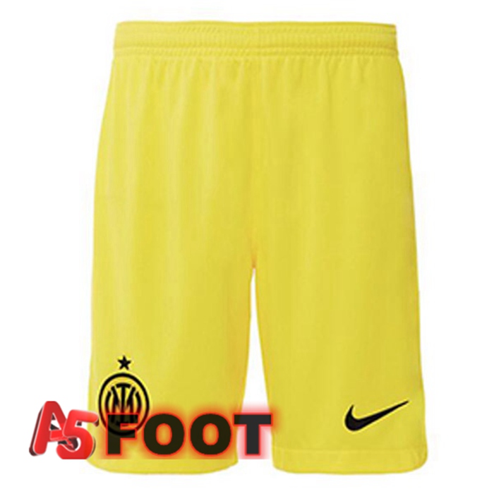 Short De Foot Inter Milan Third Jaune 2022/2023