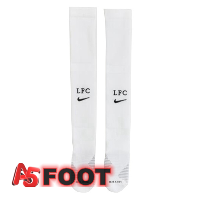Chaussettes De Foot FC Liverpool Exterieur Blanc 2022/2023