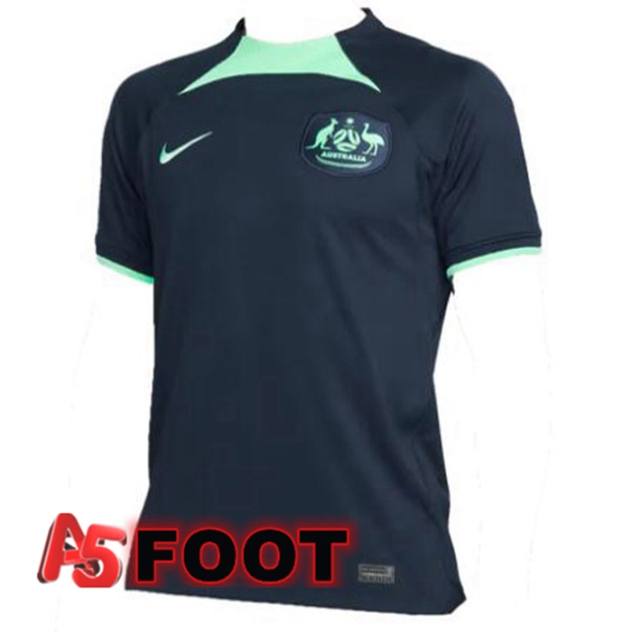Maillot Foot Equipe De Australie Exterieur Noir Coupe du monde 2022