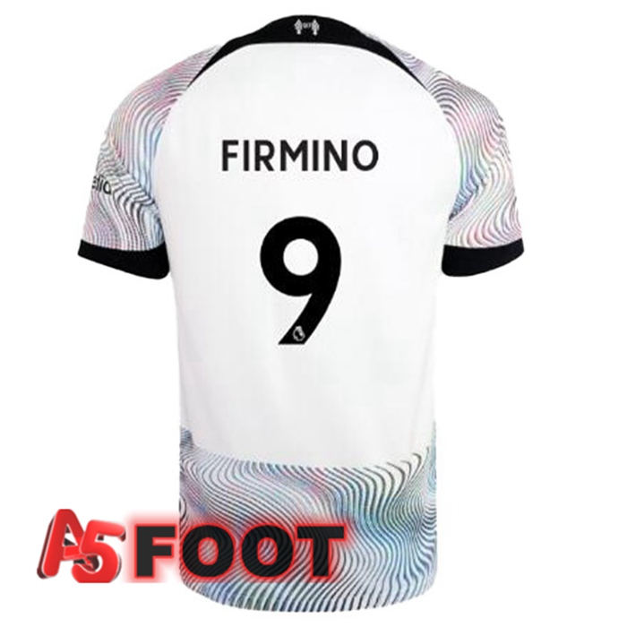 Maillot De Foot FC Liverpool (FIRMINO 9) Exterieur Blanc 2022/2023