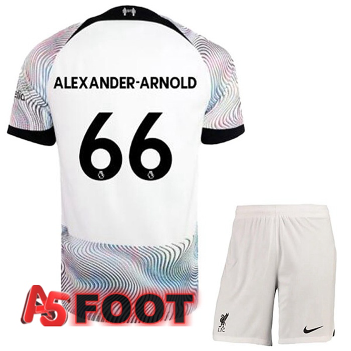 Maillot De Foot FC Liverpool (ALEXANDER-ARNOLD 66) Enfant Exterieur Blanc 2022/2023