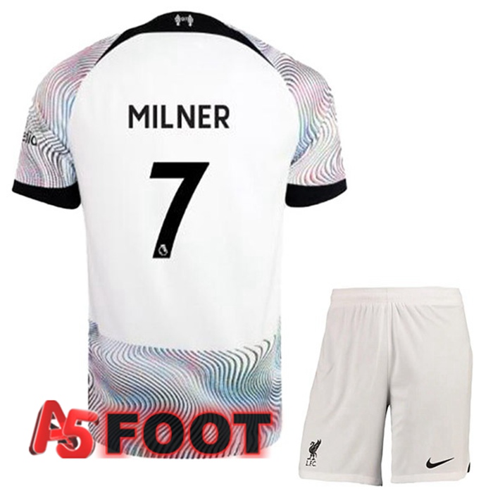 Maillot De Foot FC Liverpool (MILNER 7) Enfant Exterieur Blanc 2022/2023