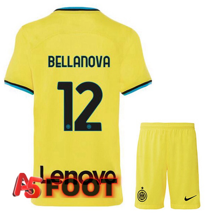 Maillot De Foot Inter Milan (BELLANOVA 12) Enfant Third Jaune 2022/2023
