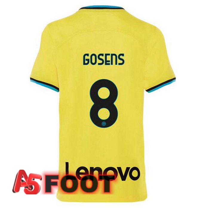 Maillot De Foot Inter Milan (GOSENS 8) Third Jaune 2022/2023