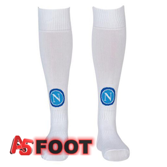 Chaussettes De Foot SSC Naples Exterieur Blanc 2022/2023
