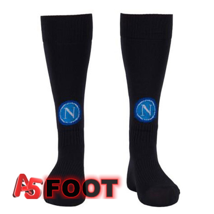 Chaussettes De Foot SSC Naples Third Noir 2022/2023