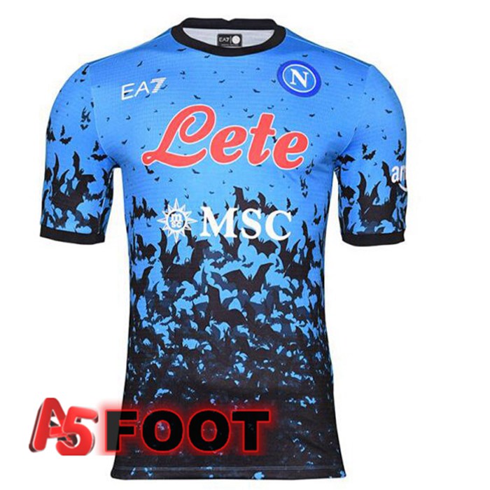 Maillot De Foot SSC Naples Third Euro Bleu Noir 2022/2023