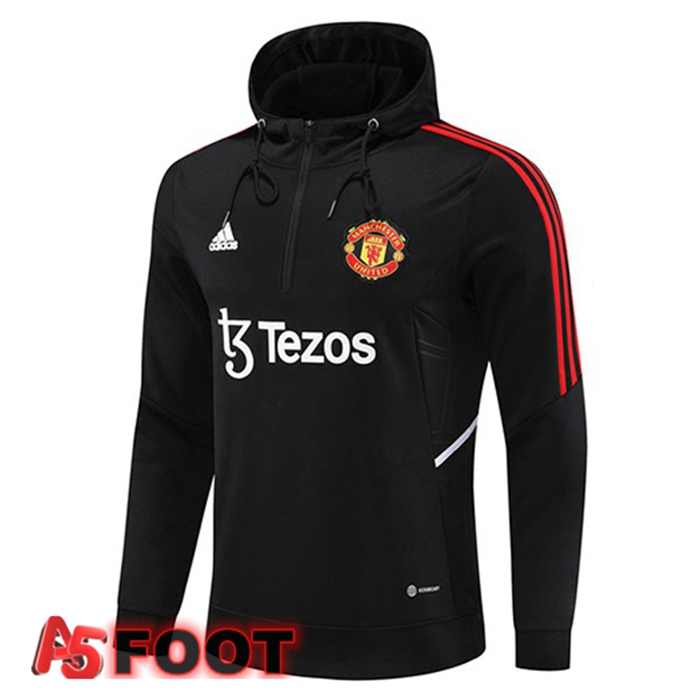 Sweatshirt à Capuche Manchester United Noir 2022/2023