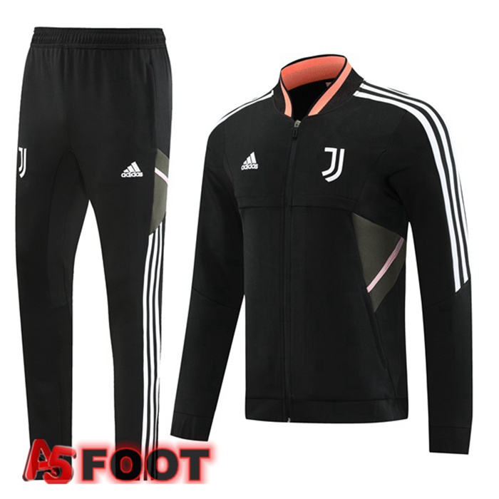 Ensemble Veste Survetement De Foot Juventus Noir 2022/2023