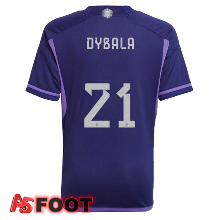 Maillot Foot Equipe de Argentine (DYBALA 21) Exterieur Pourpre 2022/2023