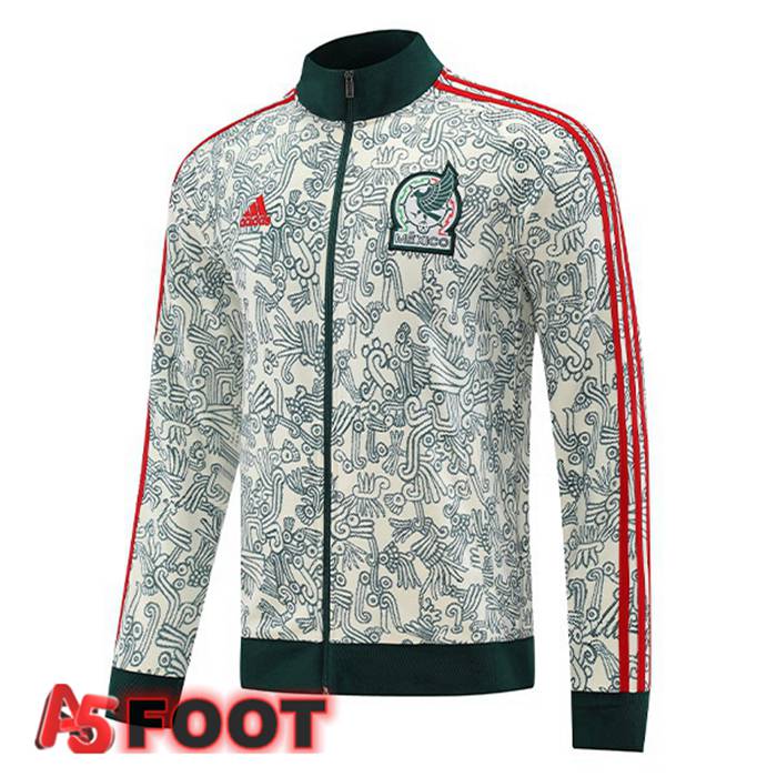 Veste De Foot Mexique Blanc Vert 2022/2023