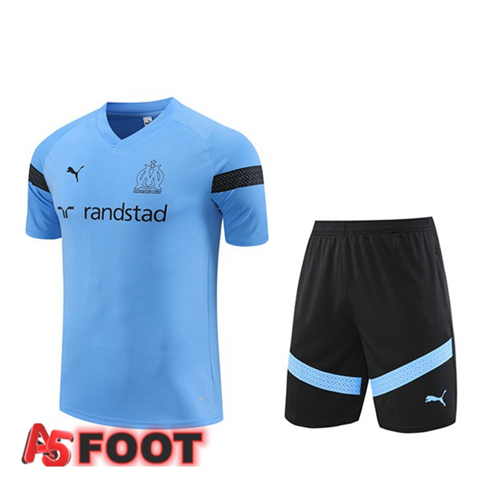 Training T-Shirts Marseille OM + Shorts Bleu 2022/2023