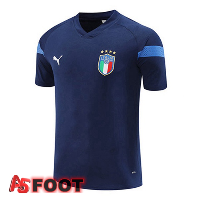 Training T-Shirts Italie Bleu Royal 2022/2023