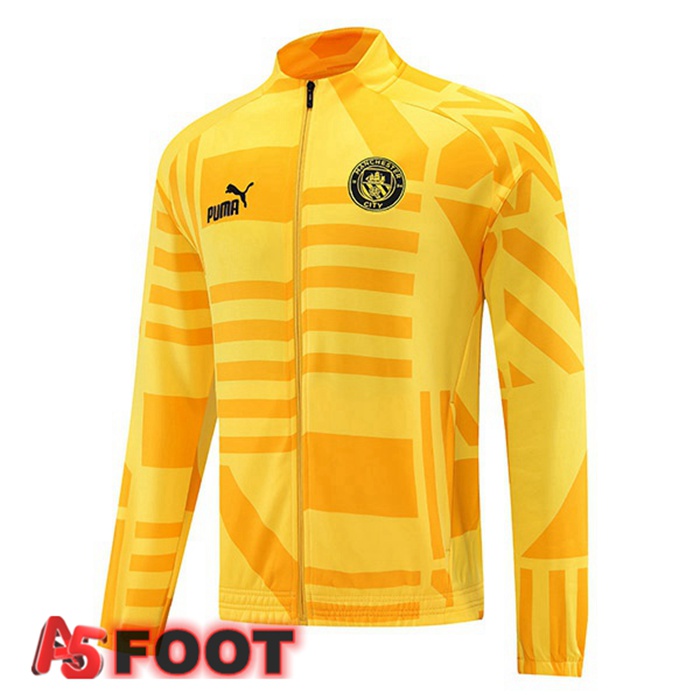 Veste De Foot Manchester City Jaune 2022/2023