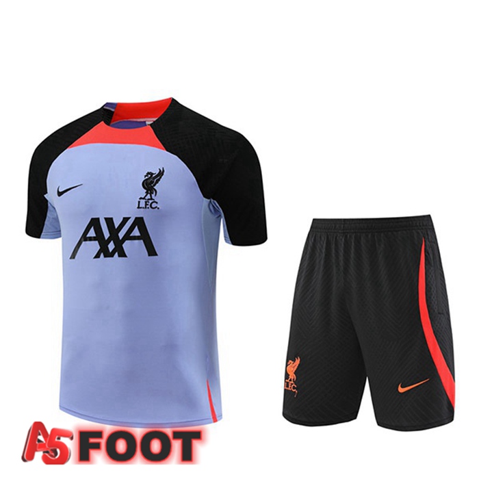 Training T-Shirts FC Liverpool + Shorts Pourpre 2022/2023