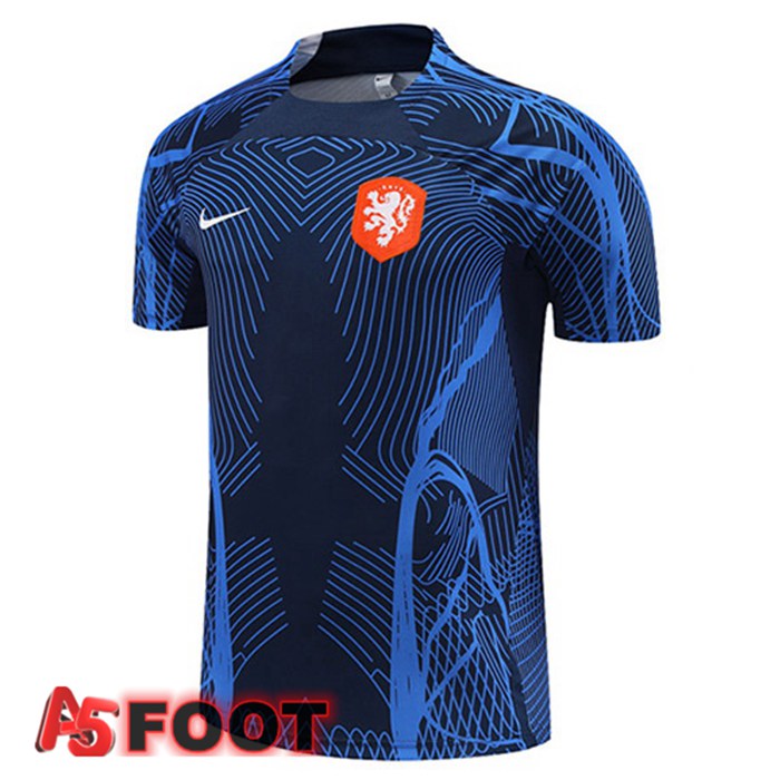 Training T-Shirts Pays-Bas Bleu Royal 2022/2023